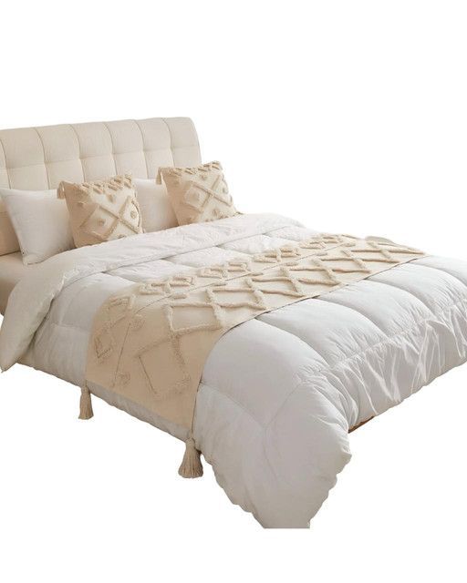 JUEGO DE PIECERA DE CAMA  2 FUNDAS MODELO BOHO F01-2