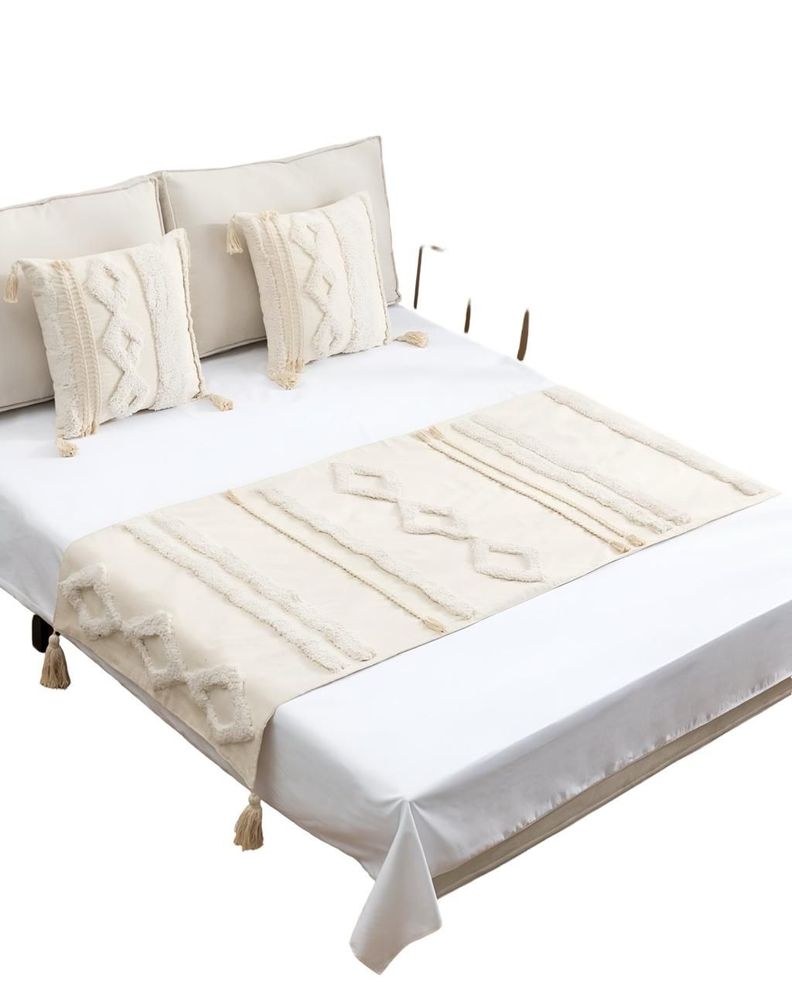 PIECERA DE CAMA DECORATIVA MODELO BOHO F07-2