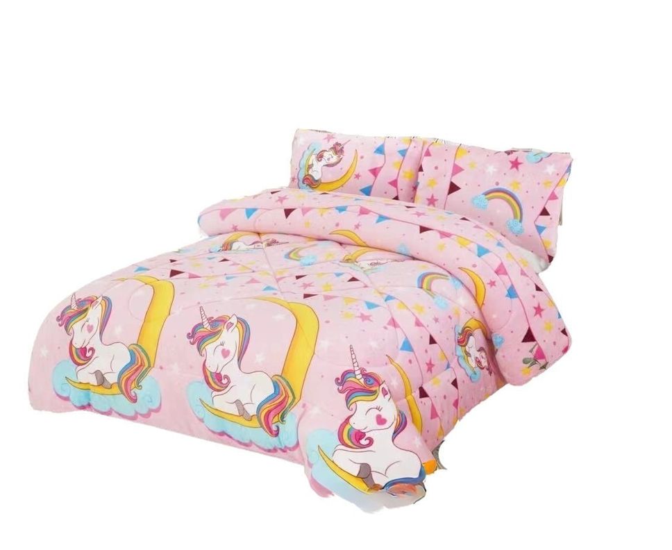 COBERTOR CUBRECAMA PLUMÓN PLUSH CHIPORRO INVIERNO 1.5 PLAZAS-1