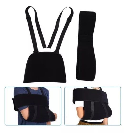 Inmovilizador Cabestrillo De Hombro Ajustable Oneder Negro-1