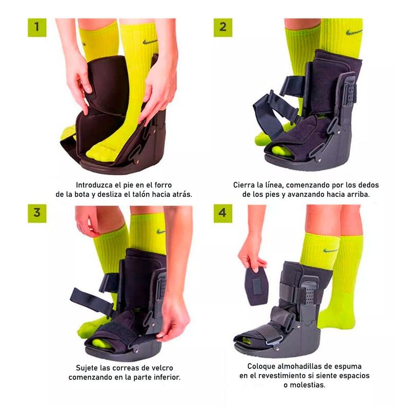 Bota Ortopedica Corta Inmovilizador De Tobillo Talla L-7