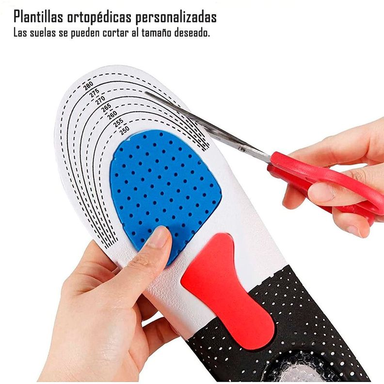 Plantillas Ortopédicas Ajustables Deportiva - Fascitis Talla 40-46-1
