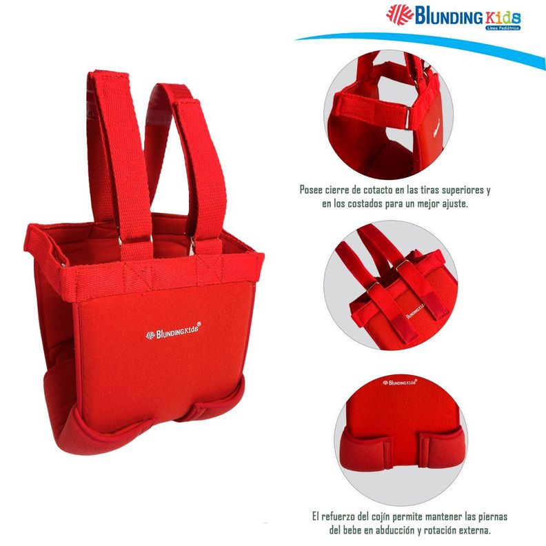 Cojín O Pañal De Frejka Pediatrico Blunding Rojo Talla M-2