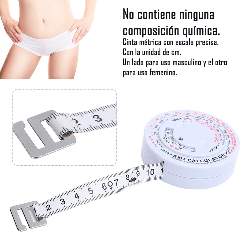 Cinta Huincha Para Medir Con Indicador De Masa Corporal Imc-4