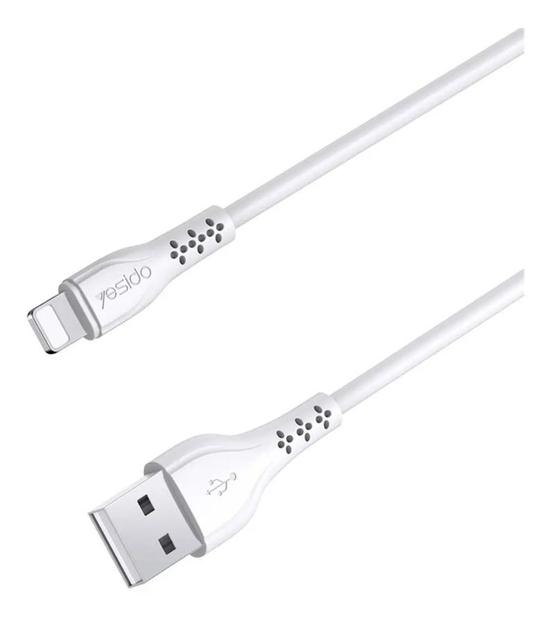 Cable Datos Para Lightning A Usb De Carga Ca71 Blanco