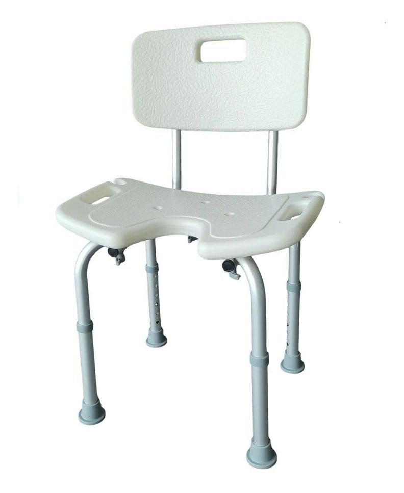 Silla De Ducha Con Rebaje Respaldo Altura Ajustable Aluminio-0