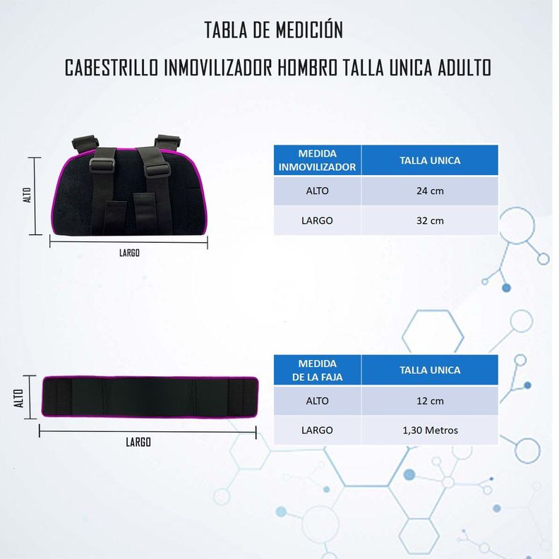 Cabestrillo Inmovilizador Hombro Talla Unica Adulto Oneder-3