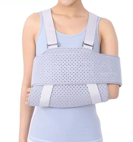 Inmovilizador De Hombro Cabestrillo Ajustable Talla Unica Blanca-0