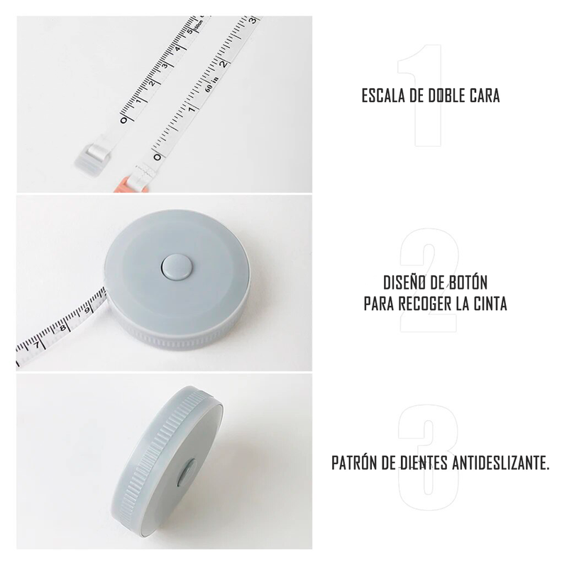 Cinta Métrica Huincha Para Medir Retractil Portatil-2