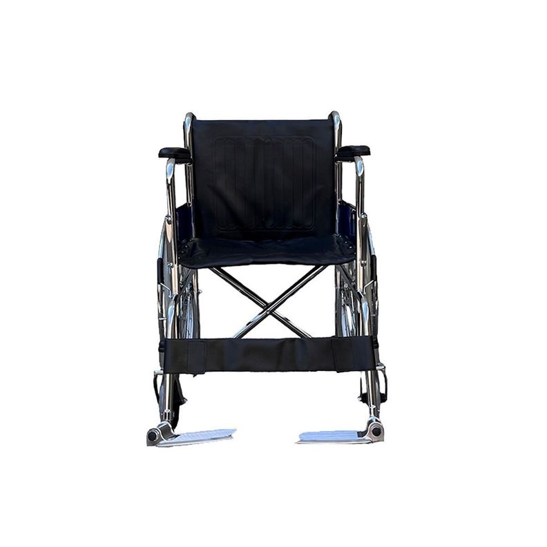 Silla De Ruedas, Ruedas Macizas, Plegable Cromada Oneder-4