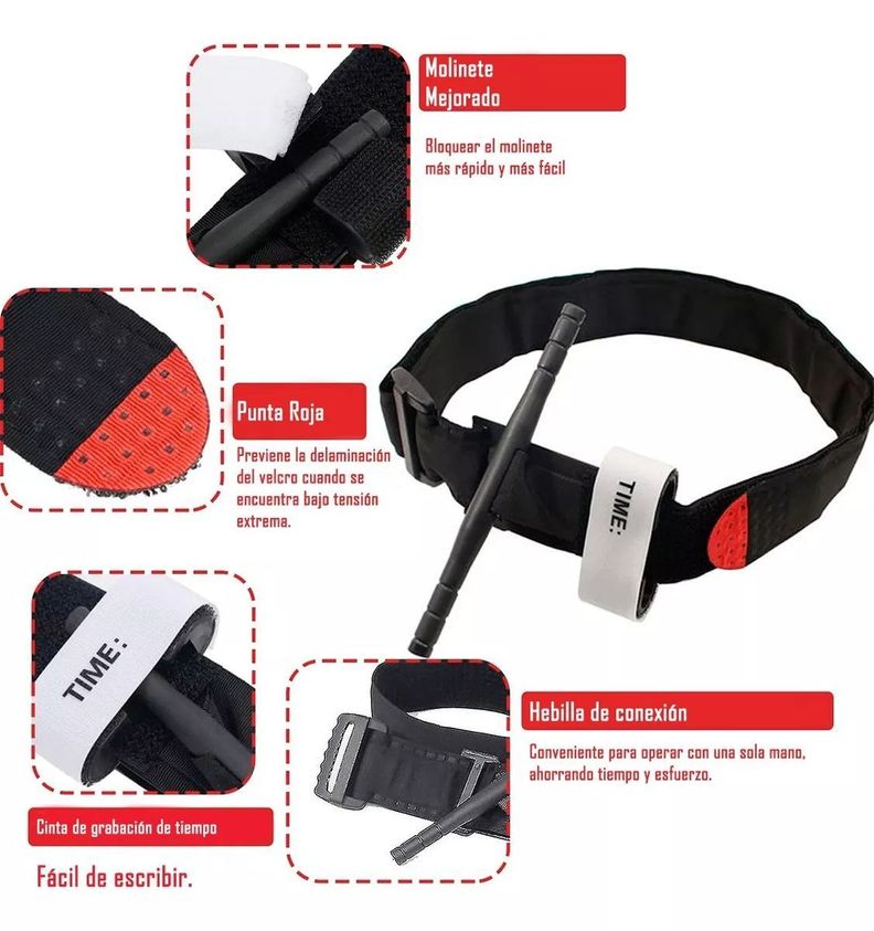Torniquete Tactico Airsoft Camping Kit Primeros Auxilios X 2-4