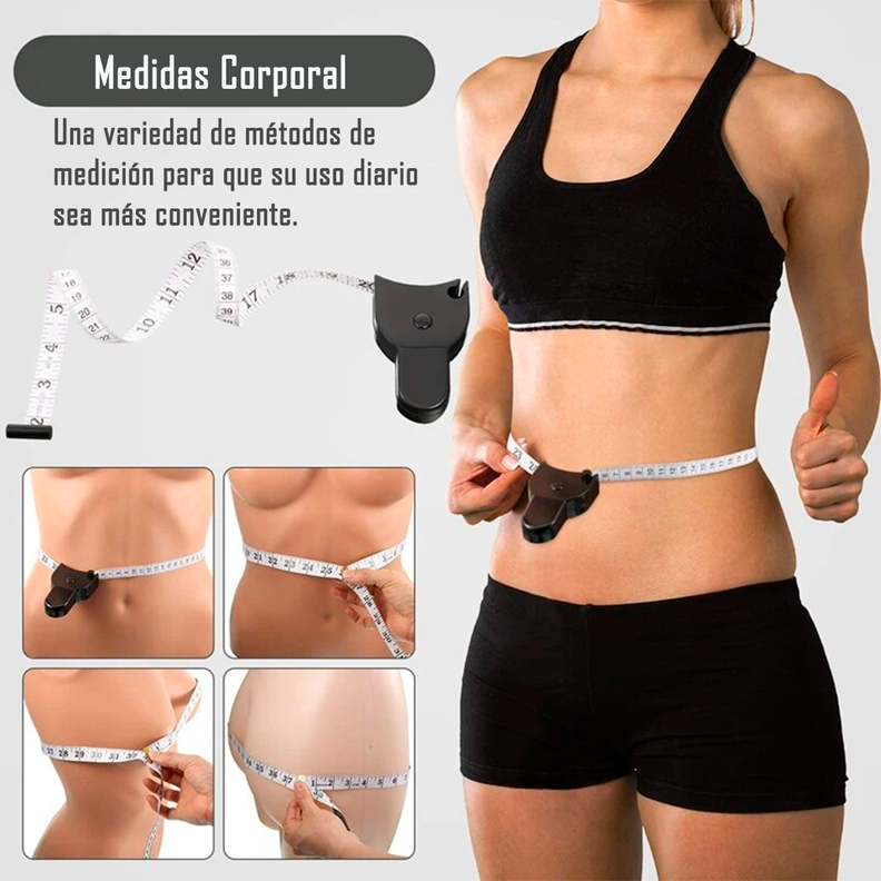 Cinta O Huincha Para Medir Perimetro Corporal Retractil-2
