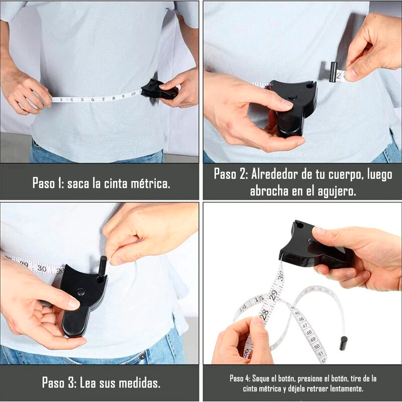 Cinta O Huincha Para Medir Perimetro Corporal Retractil-4