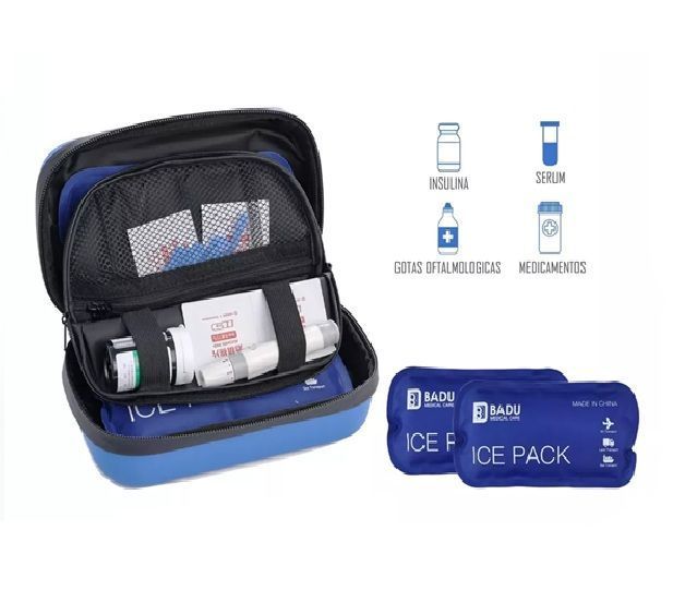 Bolso Estuche De Viaje Cooler Porta Insulina Diabéticos Oneder Azul-1
