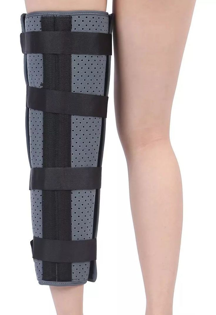 Inmovilizador De Rodilla Largo Con Velcro Ajustable Oneder Talla M-2