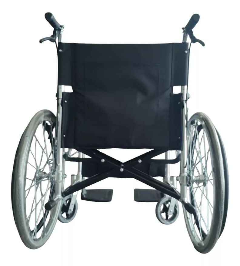 Silla De Ruedas Aluminio Liviana Plegable Doble Freno Oneder-4