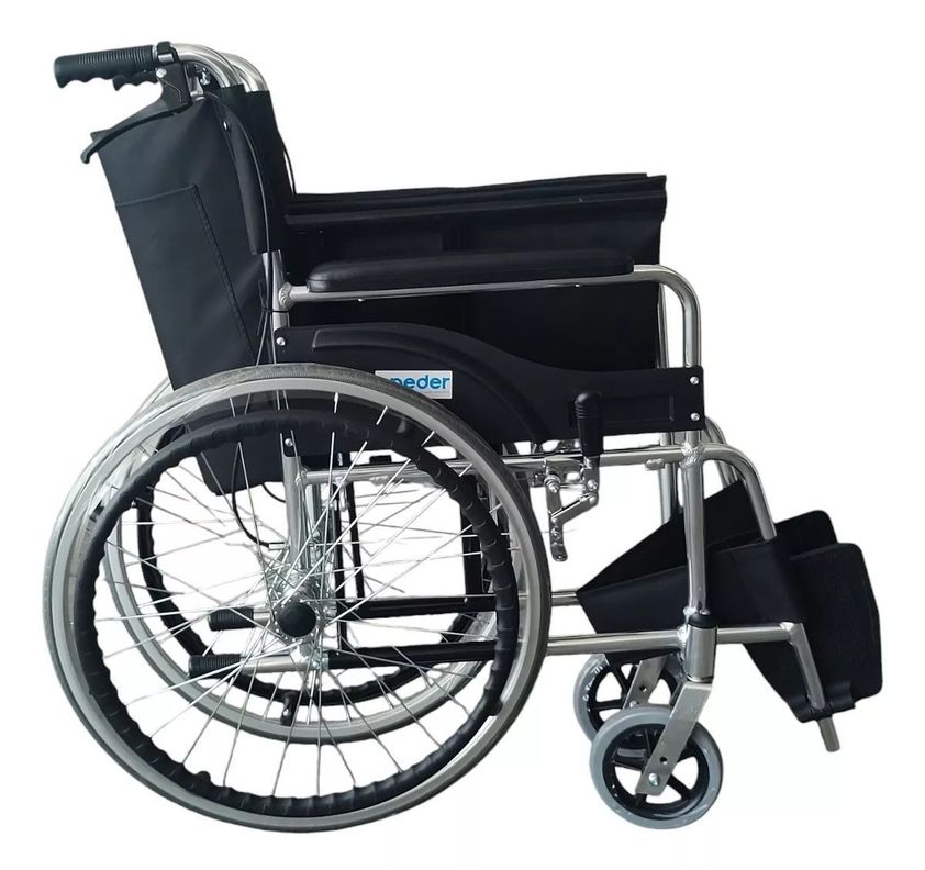 Silla De Ruedas Aluminio Liviana Plegable Doble Freno Oneder-3