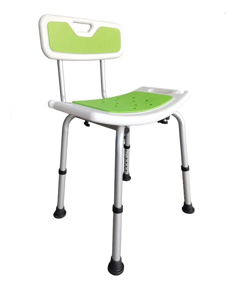 Silla De Ducha Para Bano Altura Ajustable Aluminio Oneder Verde