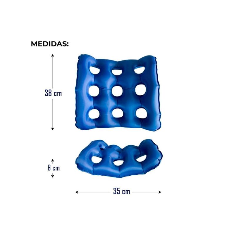 Cojin Antiescaras para Silla de Ruedas Ortopédico Inflable-1