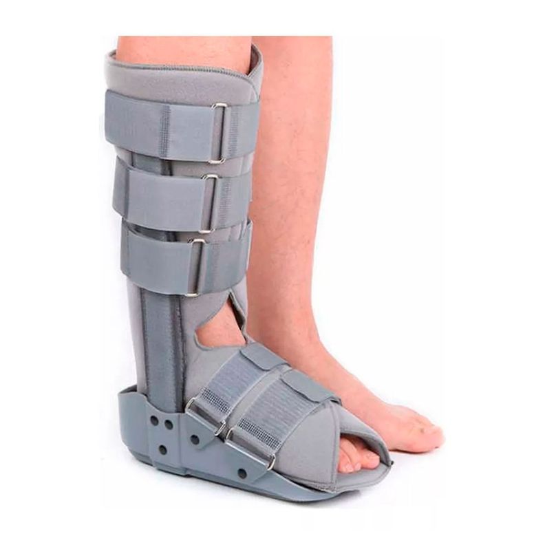 Bota Ortopedica Larga Inmovilizadora Tobillo Gris Talla S-0