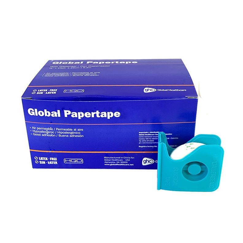 Tela Adhesiva, Papel Microporosa Caja De 24 - 1,25cm, Blanco-1