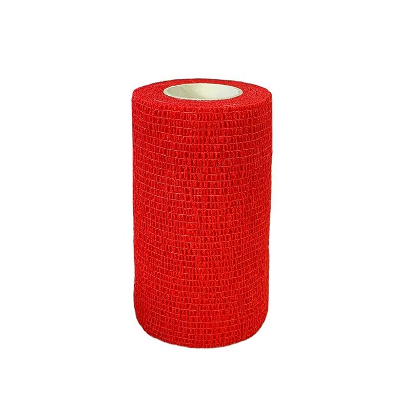 Venda Autoadherente Compatible Coban 10cm X 4.5mt-1 Und Rojo-0