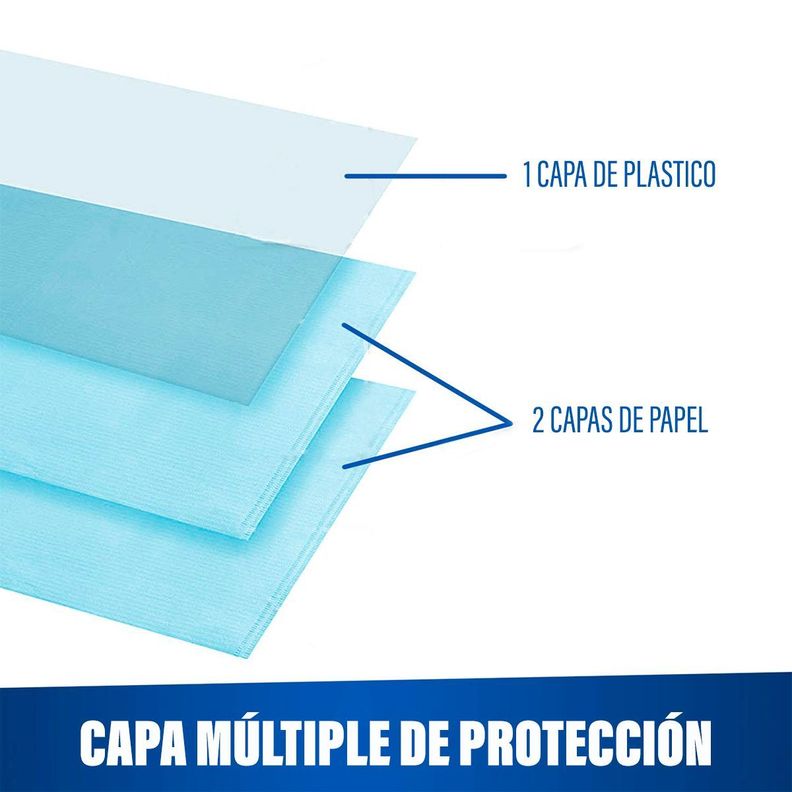 Babero Dental Impermeable 33x45cm Cranberry 100 Unds-1