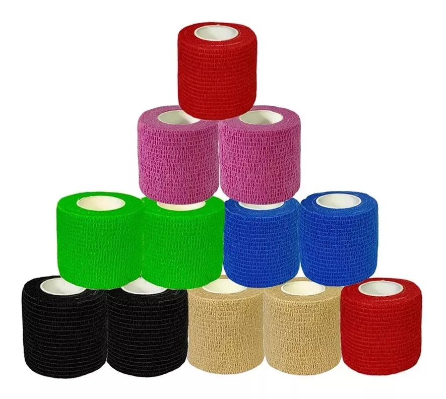Pack 12 Venda Autoadherente Compatible Coban 5cm X 4.5mt -0