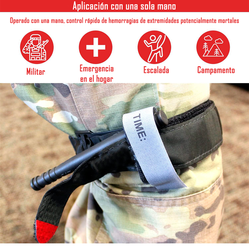 Torniquete Tactico Primeros Auxilios Portatil-4