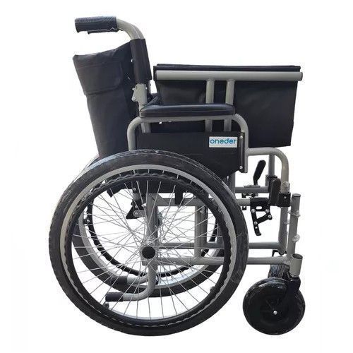 Silla De Ruedas Aluminio Apoya Brazos Desmontables Plegable-4