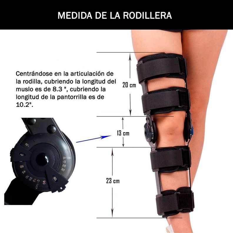 Rodillera Ortopedica Articulada Con Bisagra Soporte Rotula-2