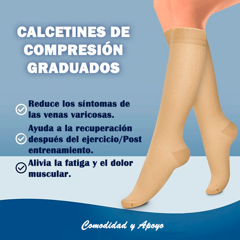 Calcetines Media Compresion Anti Varices Pack 3 Unid S/M-5