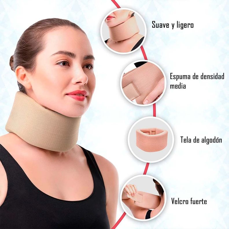 Cuello Collarin Cervical Blando Ortopedico Talla M Premium Oneder-3