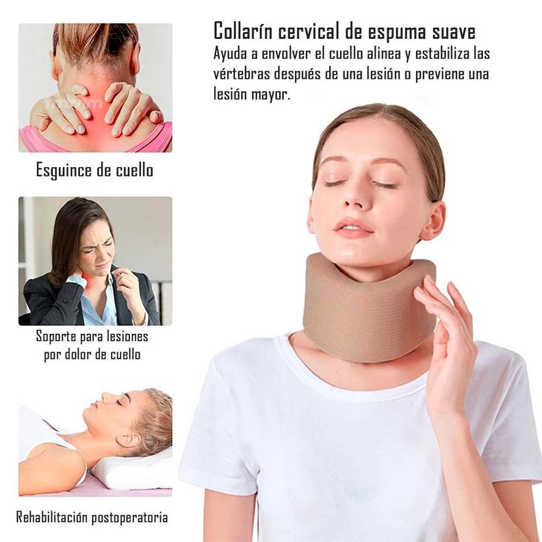 Cuello Collarin Cervical Blando Ortopedico Talla M Premium Oneder-4