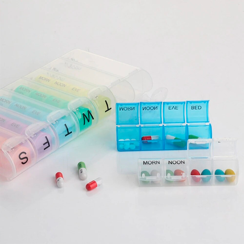 Pastillero Organizador Semanal 4 Tomas Diarias X 7 Dias-2