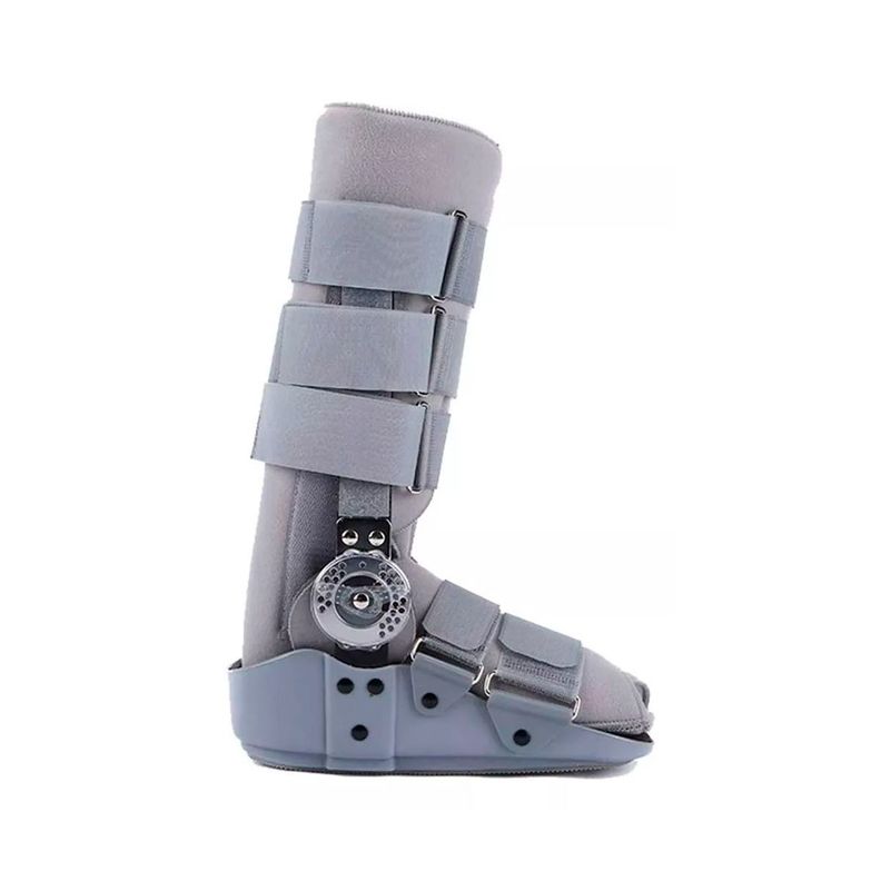 Bota Ortopedica Larga Gris Con Rom Angulo Regulable Talla M-0