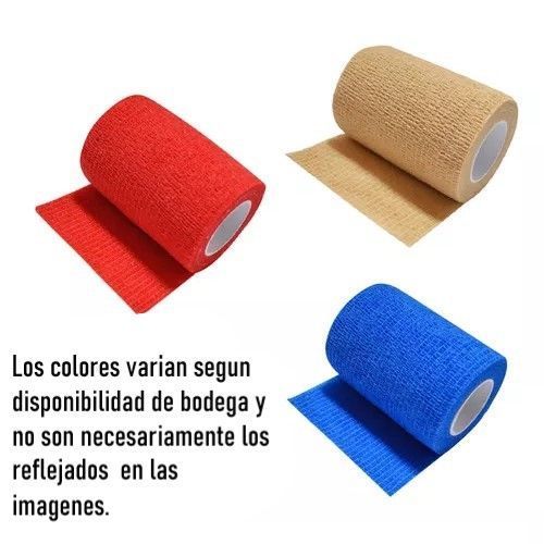 Pack 5 Venda Autoadherente Compatible Con Coban 10cm X 4.5mt-1