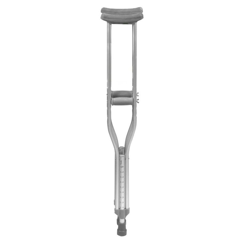Muleta Ortopédica De Aluminio Con Altura Regulable Liviana-3
