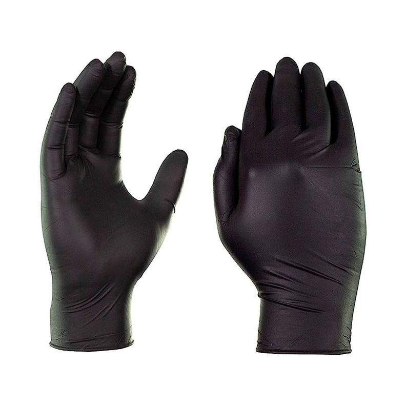 Guantes De Nitrilo Negro Sin Polvo Talla L 100 Unds-3
