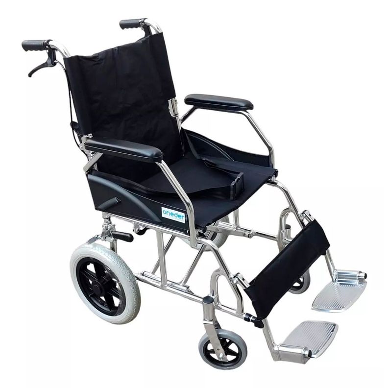 Silla De Ruedas Liviana De Paseo Aluminio Plegable Oneder-0