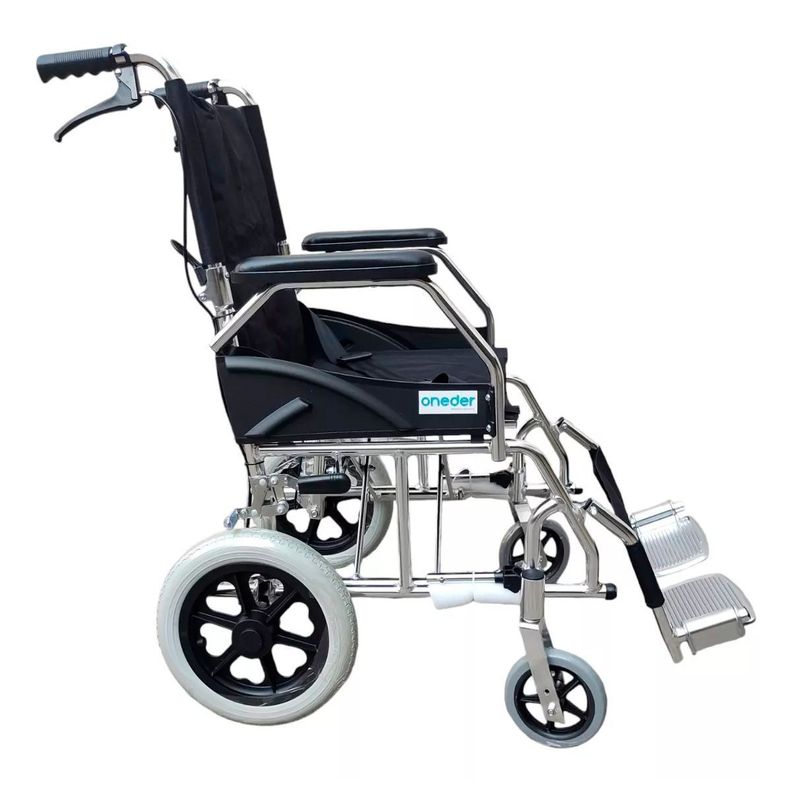 Silla De Ruedas Liviana De Paseo Aluminio Plegable Oneder-2