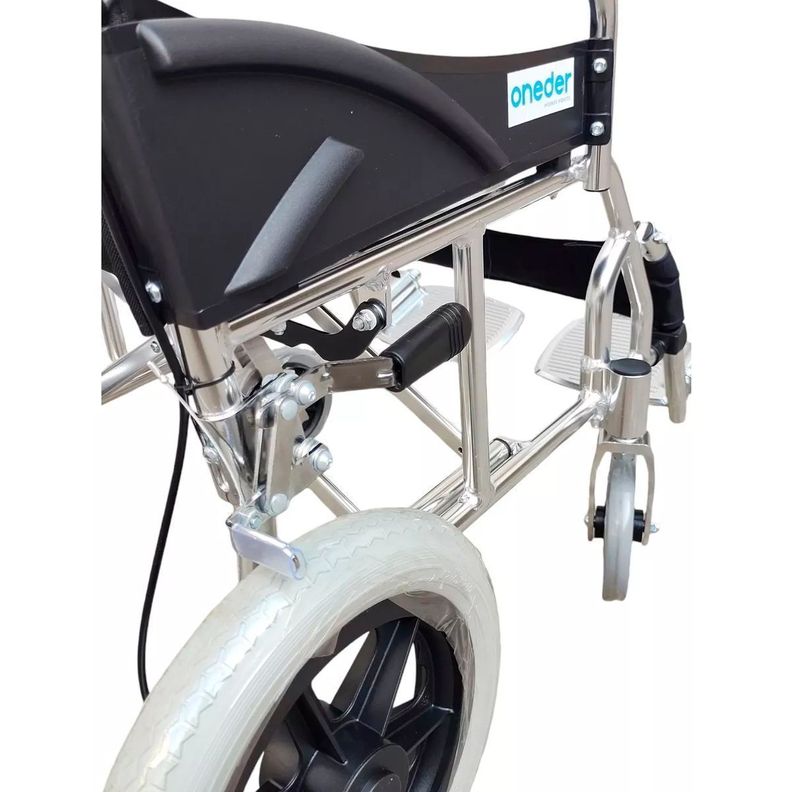 Silla De Ruedas Liviana De Paseo Aluminio Plegable Oneder-5