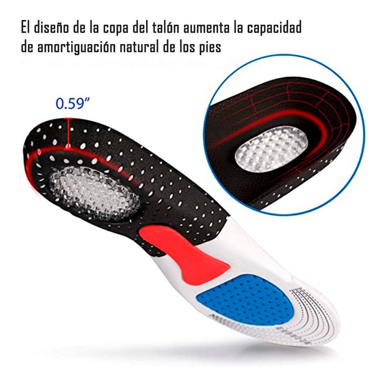 Plantillas Ortopédicas Ajustables Deportiva - Fascitis Talla 35-40-1