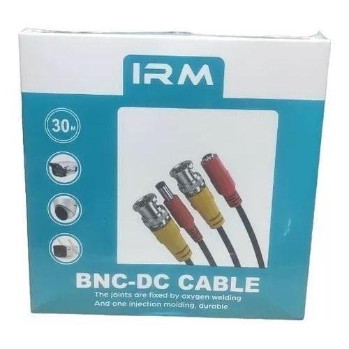 Cable Para Camara De Seguridad Cctv Video Bnc Y Poder 30 Mts-1