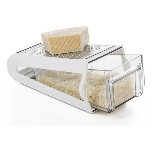 Rallador Queso Verduras Doble Cara Con Taza Medidora-0