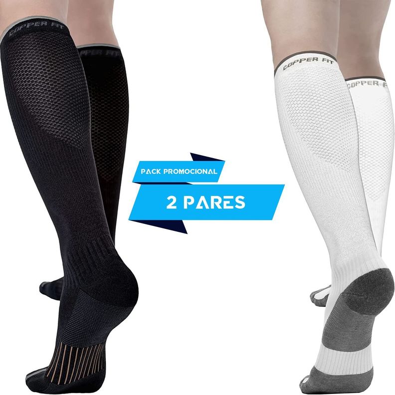Calcetines de Compresión con Fibra Cobre Rozenberg - 2 Pares-0