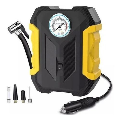 Inflador Compresor Portátil 12v Neumático Facil Traslado-0