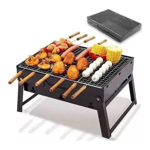 Parrilla De Mesa Plegable Portátil Asado Parrillera-3