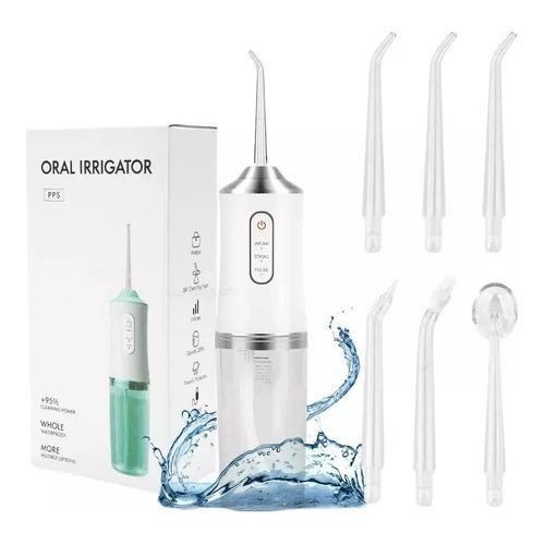 Irrigador Bucal Portátil Recargable Para Higiene Dental-7