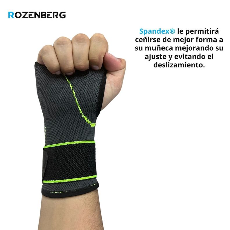 Muñequera Ortopedica Elasticada Rozenberg M3-1